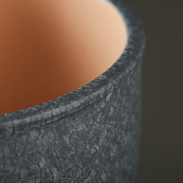 Горшок для цветов Шёлк, 2.5 л, d=19 см, h=18 см, керамика, с поддоном, серый - Simaland фото 2