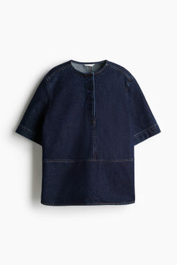 Top popover en denim - H&m фото 2