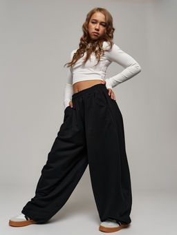 Утепленные брюки с начесом футер багги - Nota bene фото 2