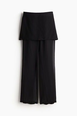 Pantalon de gasa con falda superpuesta - H&m фото 5