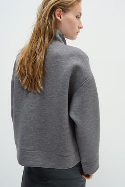 Cardigan efecto neopreno con cremallera - H&m фото 3