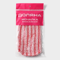Мочалка - варежка для тела массажная Доляна, 19×11 см, жёсткая, МИКС
