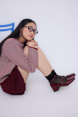 Teen Siyah Mary Jane Bilekten Bagl? Kare Burun Kad?n Topuklu Ayakkab?
TAKAW26TO00003 - Trendyolmilla фото 7