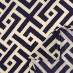 Плед (покрывало) в коляску 80х80см "Якутия", велсофт "California" набивной, полиэстер 100%, плотность 160г/м2, упаковка пакет ПП 35х45см, т.м. "Домашняя Мода" (Россия)