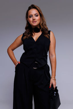 Жилет AURA 2132-164 чёрный  фото 2