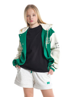 Толстовка с капюшоном с принтом 33-7647 красный - Mini maxi фото 30