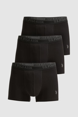 Erkek Siyah 3l_ Boxer Tak_m_