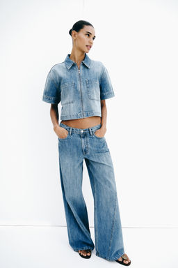 JEANS Z1975 WIDE LEG TIRO ALTO / Azul medio