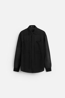 SEMI-SHEER SHIRT - Zara фото 6