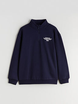 Dik Yaka Erkek ?ocuk Sweatshirt