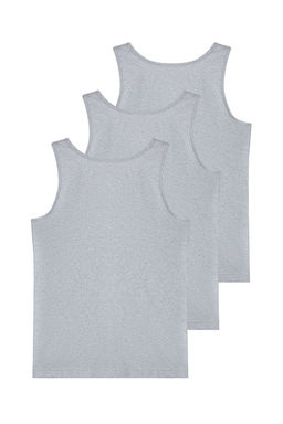 Beyaz U Yaka Penye Pamuklu 3lu %100 Pamuk Ic Giyim Atlet - Trendyolmilla фото 8