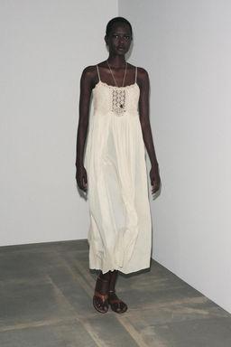 ZW COLLECTION CROCHET STRAPPY DRESS - Zara фото 9