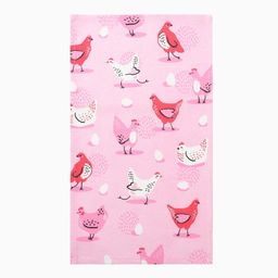 Набор кух. полотенец Доляна Счастливой пасхи 4 шт, 28х46 см, рогожка, 100% хл, 160г/м2  фото 8