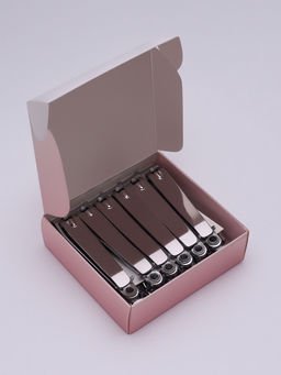 Цена за 12 шт. Кусачки книпсер педикюрные, с пилкой, 7 см, в коробке