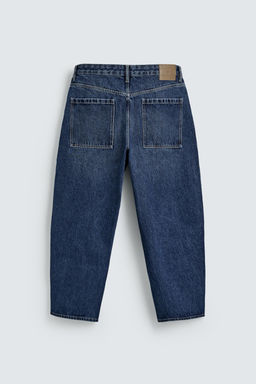 JEANS TAPERED WIDE FIT / Azul - Zara фото 9