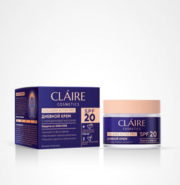 Claire cosmetics COLLAGEN ACTIVE PRO Крем Дневной SPF 20 защита от UVA+UVB 50мл