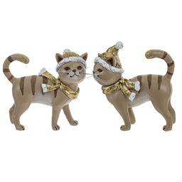 Фигурка декоративная "Кот", L14 W5 H16 см, 2в.