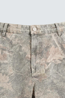 ABSTRACT PRINT RELAXED FIT BERMUDA SHORTS - Zara фото 12