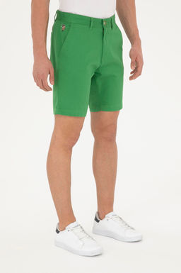 Мужские зеленые тканые шорты - U.s. polo assn фото 2