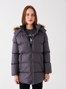 Kad?n Kap??onlu D?z ?i?me Mont - Waikiki фото 3