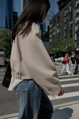 SOFT BOMBER JACKET WITH ELASTIC HEM - Zara фото 5