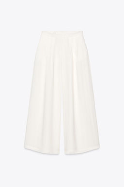 WIDE-LEG DARTED TROUSERS - Zara фото 4