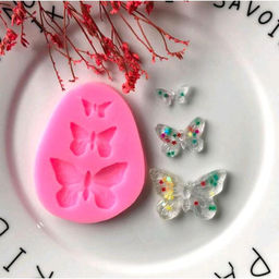 Цена за 2 шт. Молд силиконовый Бабочки 0.8?7?5.5 см