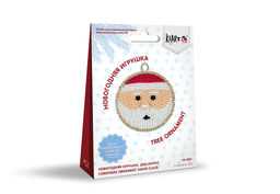 Klart набор для вышивания 10-901 Новогодняя игрушка. Дед Мороз 6 х 6.5 см