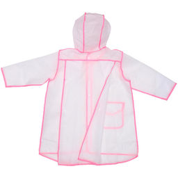 Дождевик-плащ "Neo" с капюшоном и завязками, на кнопках, цвет розовый, р. XL(61*55см.)