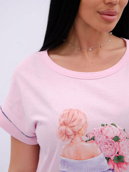 Сорочка "Пионы", трикотаж