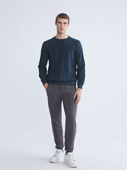 Bisiklet Yaka Erkek Sweatshirt