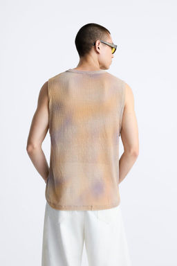 OMBRE PRINT KNIT T-SHIRT - Zara фото 4