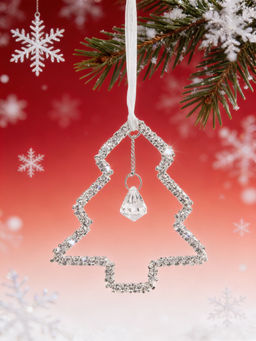 Игрушка елочная, 12 см, пластик/металл, серебристая, Елка, Event - Anna lafarg фото 8