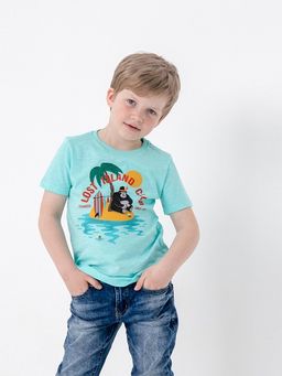 CRB wear/CSKB 63095-40-315 Футболка для мальчика,бирюзовый/Ex.Cherubino