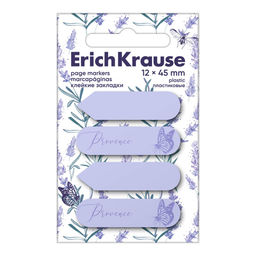 Закладки самоклеящ. ErichKrause "Lavender" (61591) 45*12мм, 80л., пластиковые