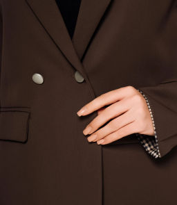 Пиджак #КТ8151 (1), тёмно-коричневый - Dommod фото 5