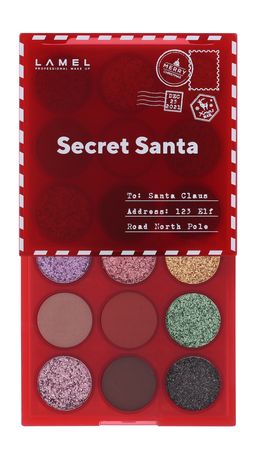 -20% Lamel Палетка теней Secret Santa № 401 полуночный аметист