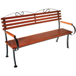 Скамейка садовая «Романтика», 160×65×95 см, металл, дерево