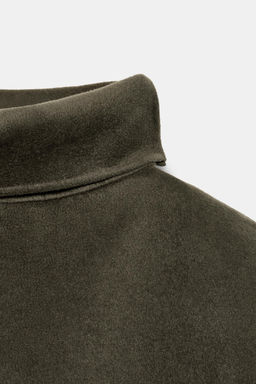 SHORT WOOL FRINGED CAPE - Zara фото 6