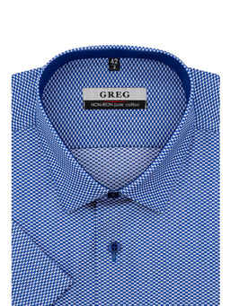 Сорочка мужская короткий рукав GREG 233/201/8268/Z/1