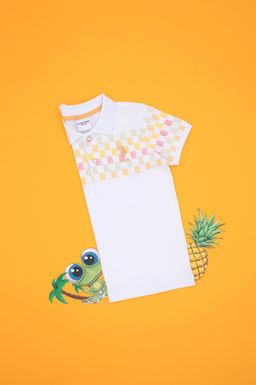 Erkek _ocuk Turuncu Polo Yaka Ti__rt Sepette S_rpriz _ndirim