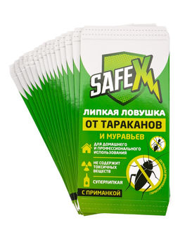 Средство от тараканов, муравьев Клеевая-ловушка SAFEX, набор 15 шт.  фото 5
