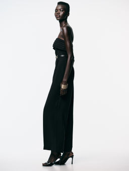CREPE BUSTIER JUMPSUIT WITH BELT - Zara фото 5