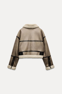 DOUBLE-FACED SHORT JACKET - Zara фото 4