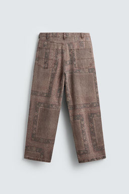 BANDANA PRINT BAGGY FIT TROUSERS - Zara фото 7