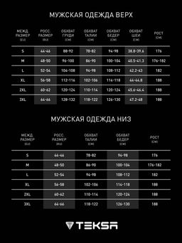 TEKSA Комплект мужской термокальсоны TLP 004 + термофуфайка TLS 004 blue-black