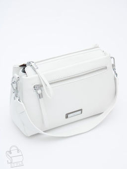 Сумка женская кожаная 1025CH white Polina&Eiterou