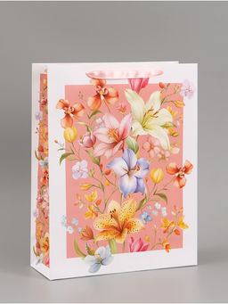 Пакет подарочный «Цветы», 31×40×11.5 см
