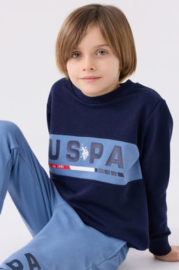 Erkek _ocuk Lacivert Pijama Tak_m_ Sepette S_rpriz _ndirim - U.s. polo assn фото 2