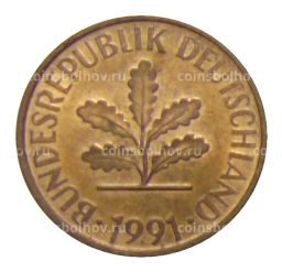 2 пфеннига 1991 года A Германия